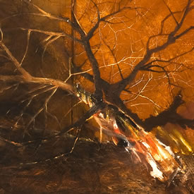 Burning Pi&ntilde;on I, 4 ft x 4 ft